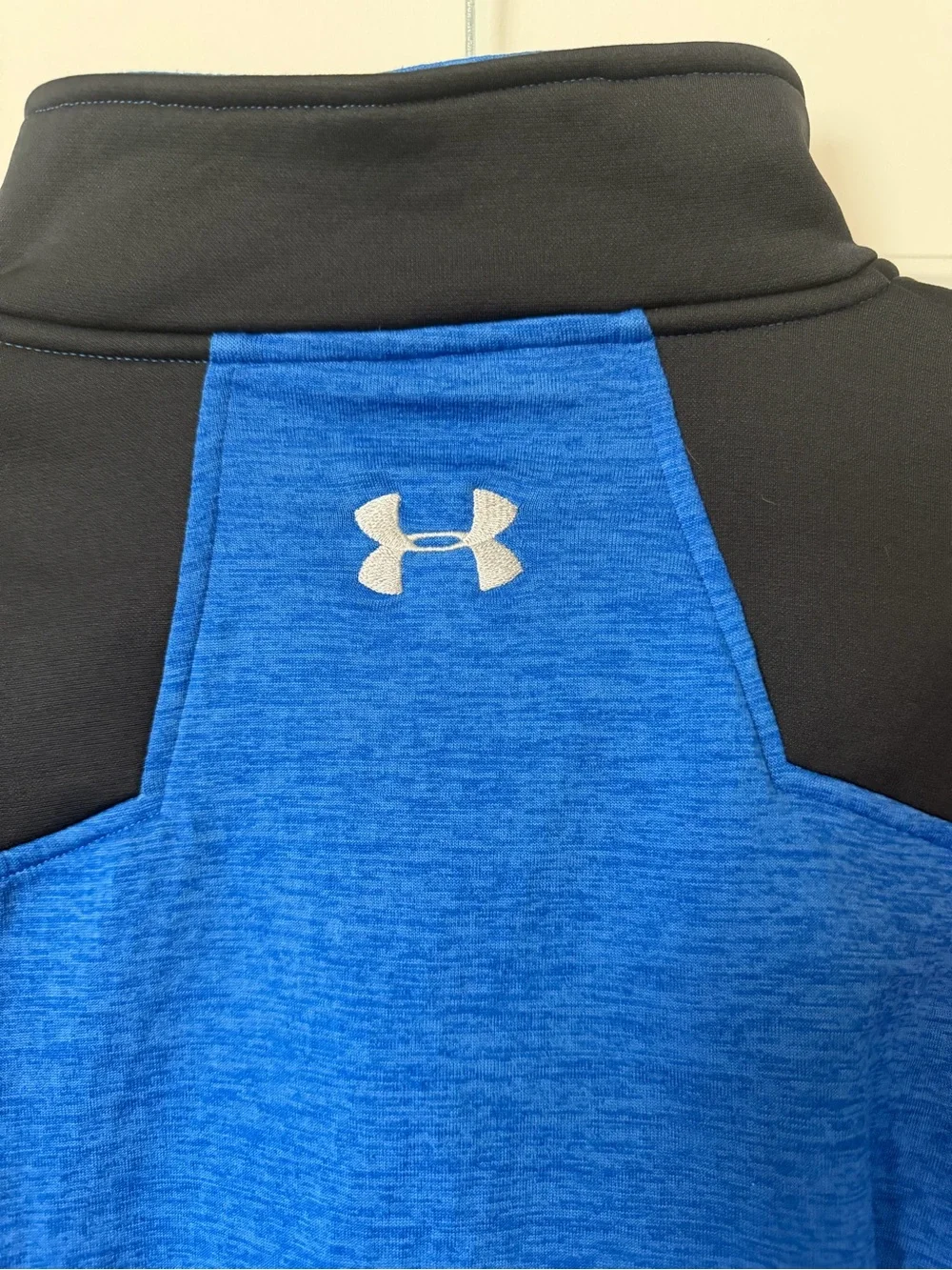 Under Armour Blue and Black Quarter-Zip Performance Top